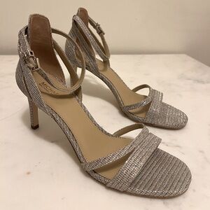 Size 8. Michael Kors Glitter Heal from the Evening Edit Collection.